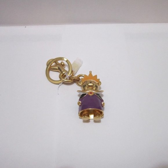 NEW COACH X DISNEY EVIL QUEEN BEAR BAG CHARM KEY RING - Picture 2 of 4